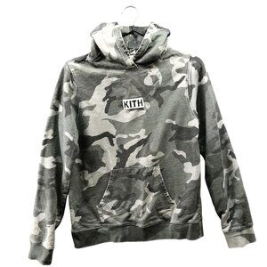 Kith Kids Printed Williams Hoodie Size‎ 10 Jungle Green Camo